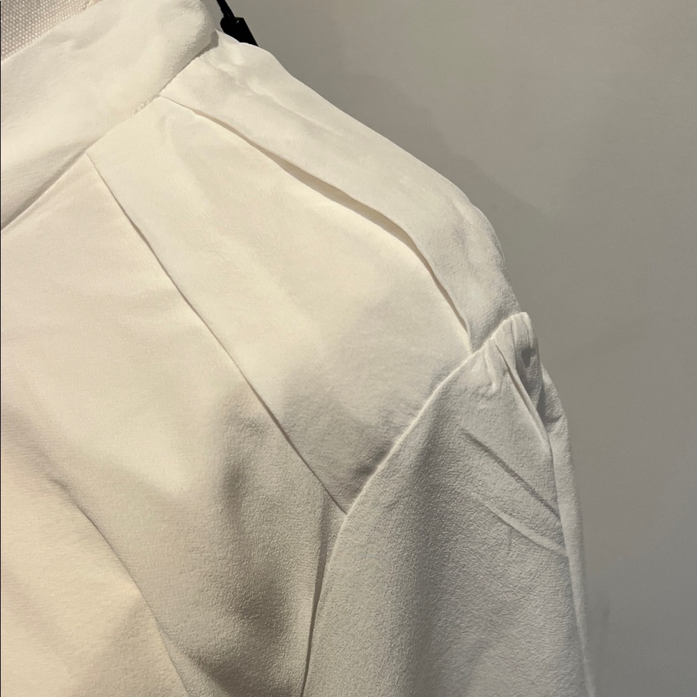 The Fold London White Silk Blouse - Picture 5 of 7